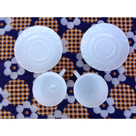Duo tasses café Arcopal - 1980