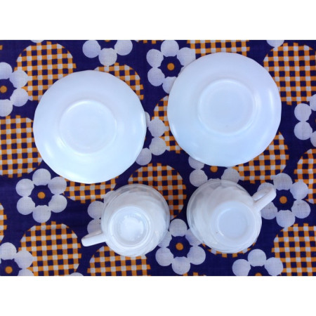 Duo tasses café Arcopal - 1980