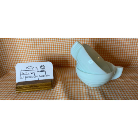DUO TASSES OPALINES Mint "ART DÉCO"