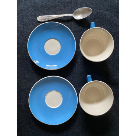 Duo tasses café Villeroy & Boch - 1950