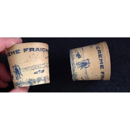 2 pots "Crème fraîche" 1950