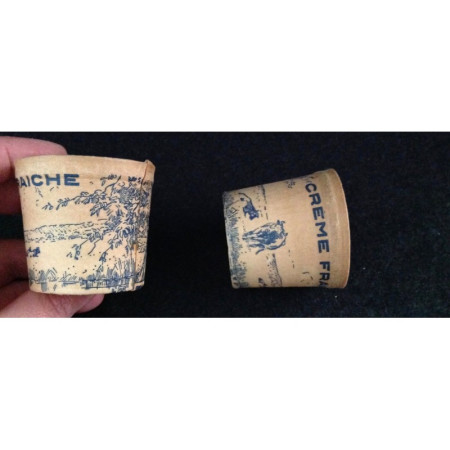 2 pots "Crème fraîche" 1950