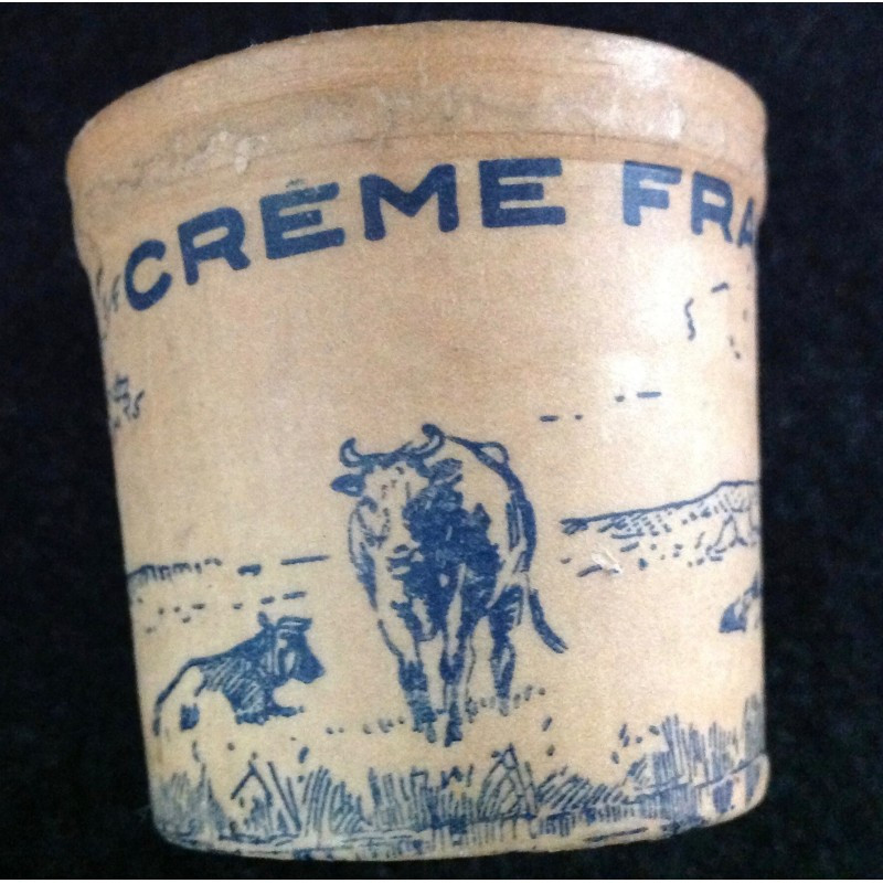 2 pots "Crème fraîche" 1950