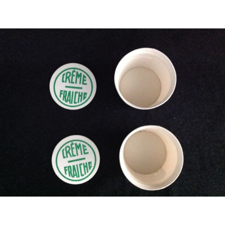 2 pots "Crème fraîche" 1960 neuf stock ancien