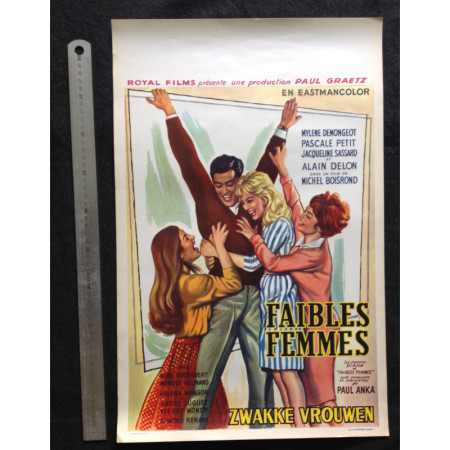 Affiche originale "Faibles femmes" 1959