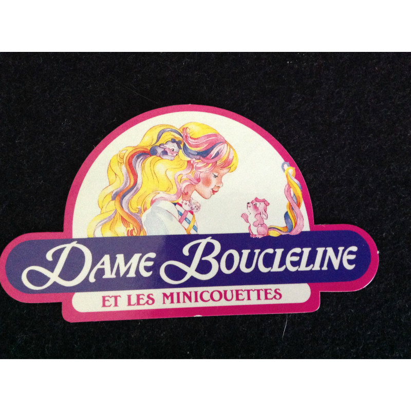 Autocollant "Dame boucleline"