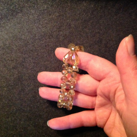 Bracelet verre taillé 1950