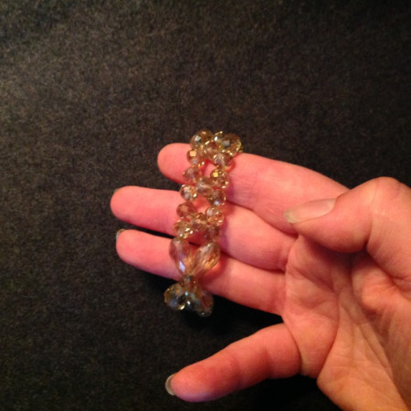 Bracelet verre taillé 1950