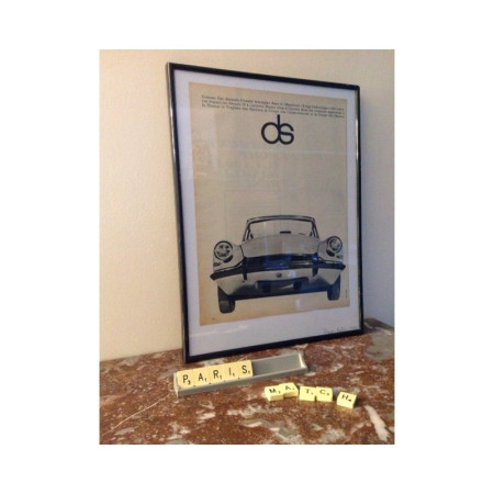 PUBLICITÉ CITROËN DS PM 1962
