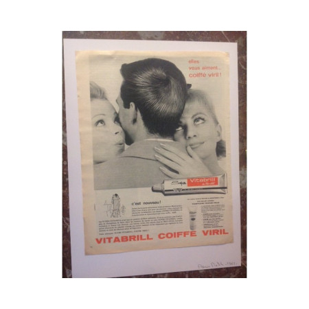 PUBLICITÉ GEL VITABTILL PARIS MATCH 1962