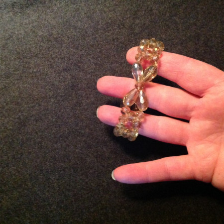 Bracelet verre taillé 1950
