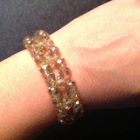 Bracelet verre taillé 1950