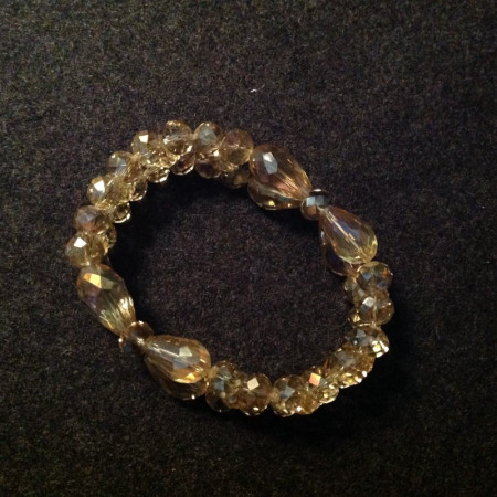Bracelet verre taillé 1950
