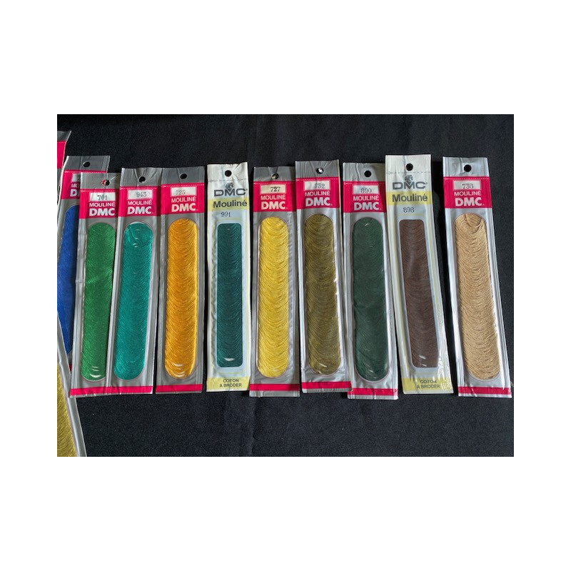 Cotons DMC mouliné (format spirale 10 mètres) pour broderie au choix - NEUF