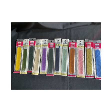 Cotons DMC mouliné (format spirale 10 mètres) pour broderie au choix - NEUF