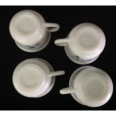 Ensemble 4 tasses café "simple" Arcopal - Myosotis