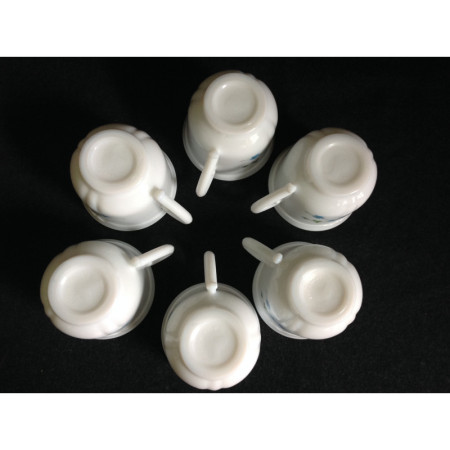 Ensemble 6 tasses café Arcopal - Myosotis