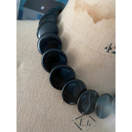 COLLIER "pastilles" Noir
