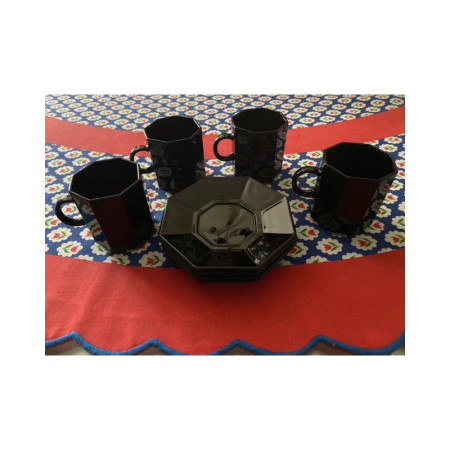 Ensemble de 4 tasses et sous-tasses a café Esso vintage