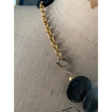 COLLIER "pastilles" Noir