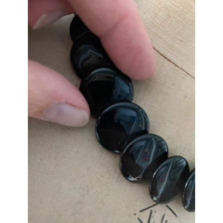 COLLIER "pastilles" Noir