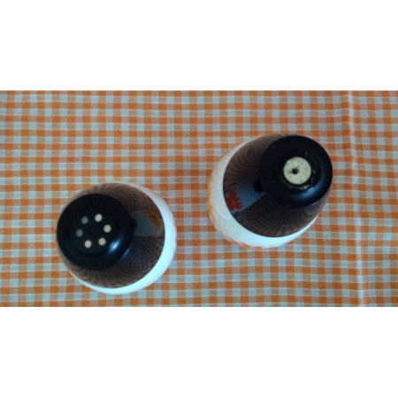 Ensemble Sel poivre "Power flower" opaline
