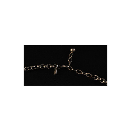 COLLIER MÉTAL VINTAGE GINKO - LERITZ - 1980