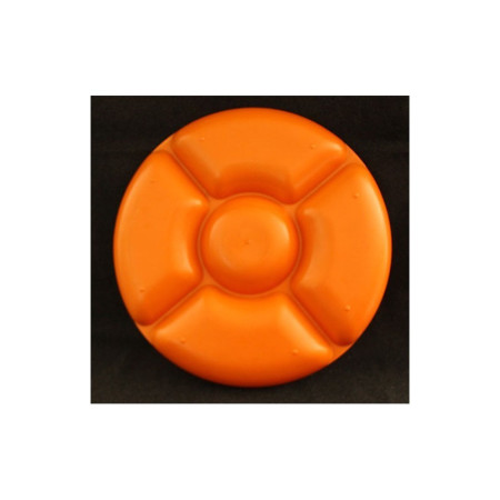 GRAND PLAT À COMPARTIMENT ORANGE - 1970