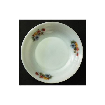 GRAND PLAT ARCOPAL BLANC DECOR FLEURI