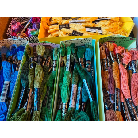 Cotons DMC mouliné pour broderie au choix dans 390 coloris ! - NEUF