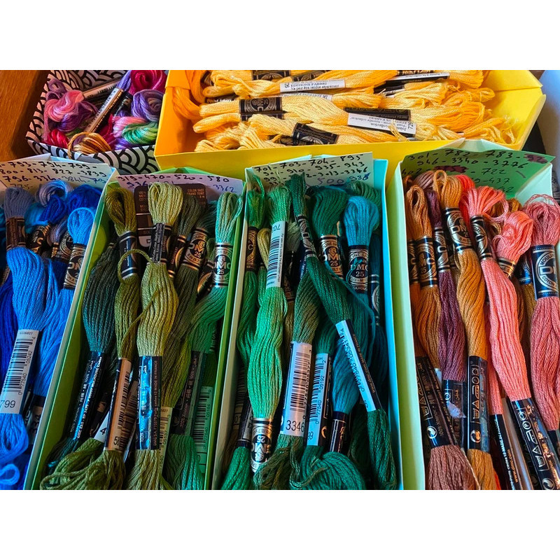Cotons DMC mouliné pour broderie au choix dans 390 coloris ! - NEUF