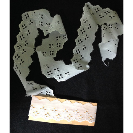 Coupon 1M - ruban ancien "feston"