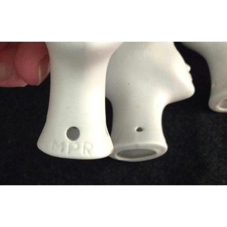 Lot 3 têtes porcelaine "MPR"
