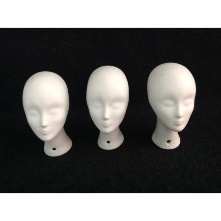 Lot 3 têtes porcelaine "MPR"