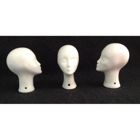 Lot 3 têtes porcelaine "MPR"