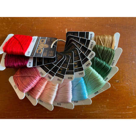 Lot de 11 Cotons DMC mouliné pour broderie - NEUF