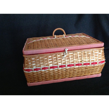 Panier de couture 1950