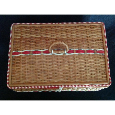 Panier de couture 1950