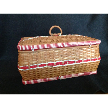 Panier de couture 1950