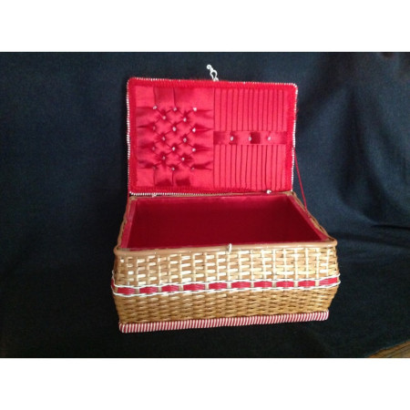 Panier de couture 1950