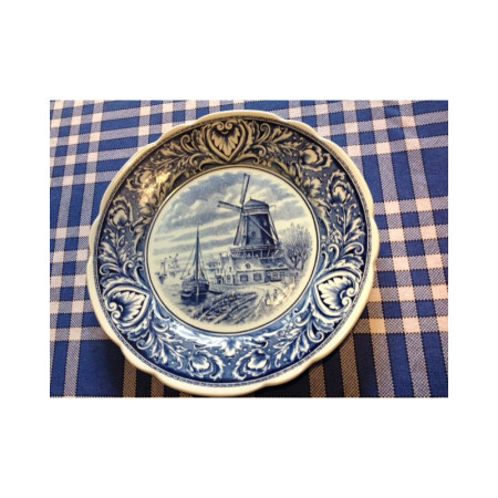 Grande assiette "Royal Sphinx" Delft