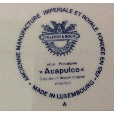 Grande soucoupe "Acapulco - Villeroy & Boch"