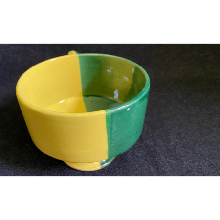 Grande tasse bicolore "Vallauris" René Neveux ? 1950