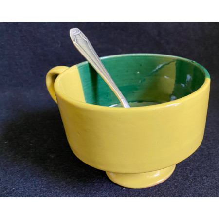 Grande tasse bicolore "Vallauris" René Neveux ? 1950