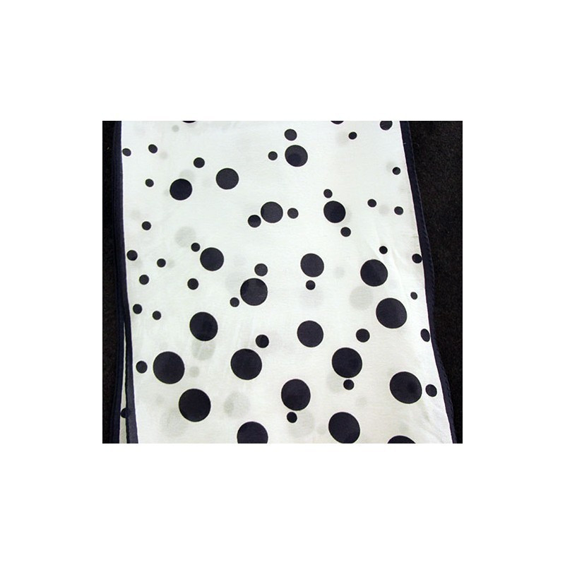 FOULARD À POIS RÉTRO BLEU BLANC