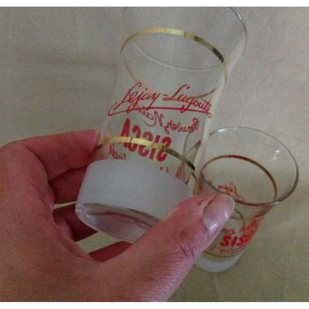 Lot 2 VERRES bistrot "Sisca" - 1950/60