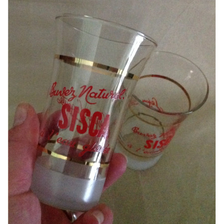 Lot 2 VERRES bistrot "Sisca" - 1950/60