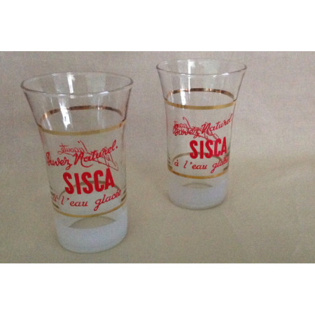 Lot 2 VERRES bistrot "Sisca" - 1950/60