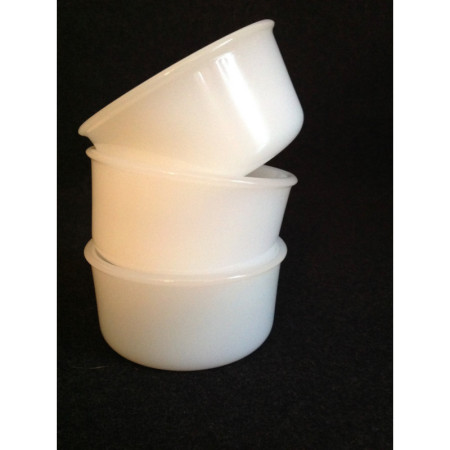 Lot 3 ramequins "Opaline-Lever"