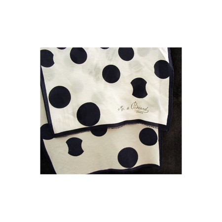 FOULARD À POIS RÉTRO BLEU BLANC